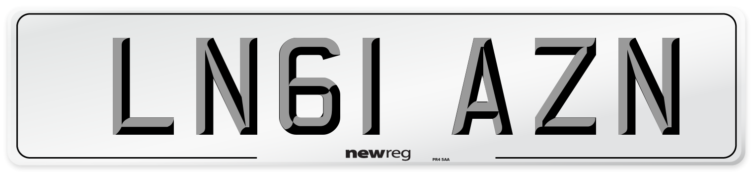 LN61 AZN Number Plate from New Reg